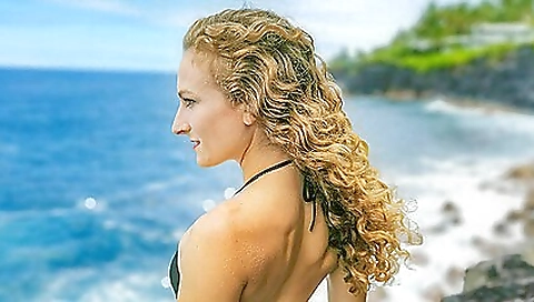 Horny girl masturbation in a sexy lingerie