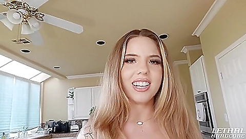 Spying and cum in her mouth