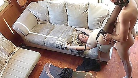 Hot blonde with sexy body gets anal